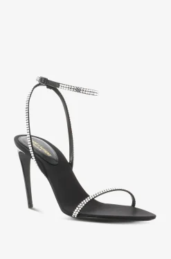 Absatzsandalen aus Satin und Strass Georgia 90