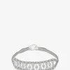 Armband aus Lurex und Silber mit Moissanit Buzios Gris