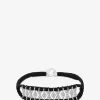 Armband aus Lurex und Silber mit Moissanit Buzios Noir