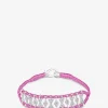 Armband aus Lurex und Silber mit Moissanit Buzios Candy