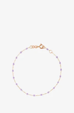 Armband aus Roségold und Harz Classique Gigi Lilac