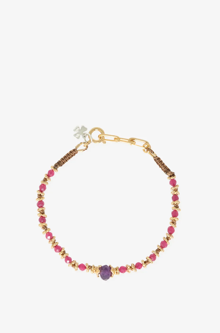 Armband aus Rubinen und Amethyst Adhiya
