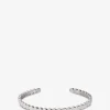 Armreif aus rhodiniertem Stahl Lumi Argent