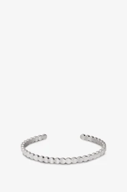 Armreif aus rhodiniertem Stahl Lumi Argent