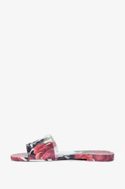 Badeschuhe aus PVC mit Rosenprint Bianca