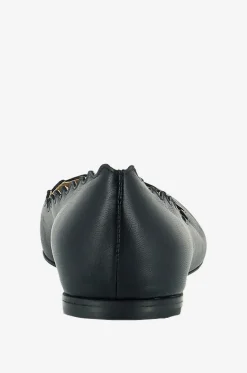 Ballerinas aus Leder mit Muschelsaum Lauren