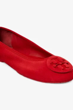 Ballerinas mit runder Spitze aus Wildleder Reva