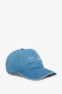 Baseballcap aus Baumwolldenim mit gesticktem Logo Mother