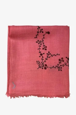 Bestickter Kaschmirschal Minimal Embroidery JOY