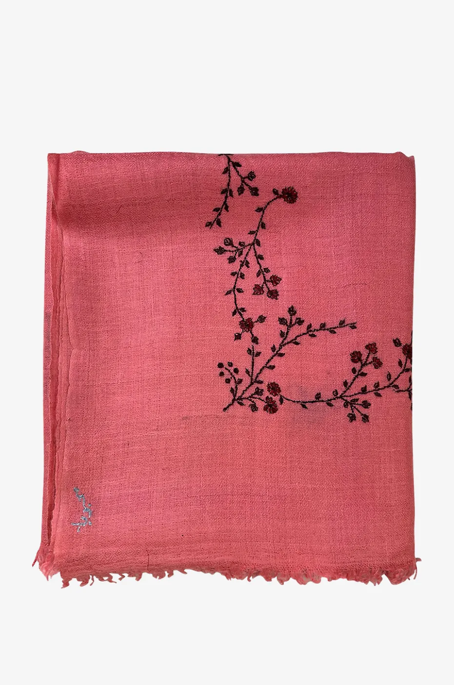 Bestickter Kaschmirschal Minimal Embroidery JOY
