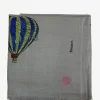 Bestickter Kaschmirschal Minimal Embroidery FREEDOM