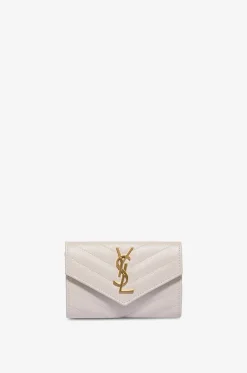 Brieftasche aus Grain de Poudre-Leder Cassandre Small