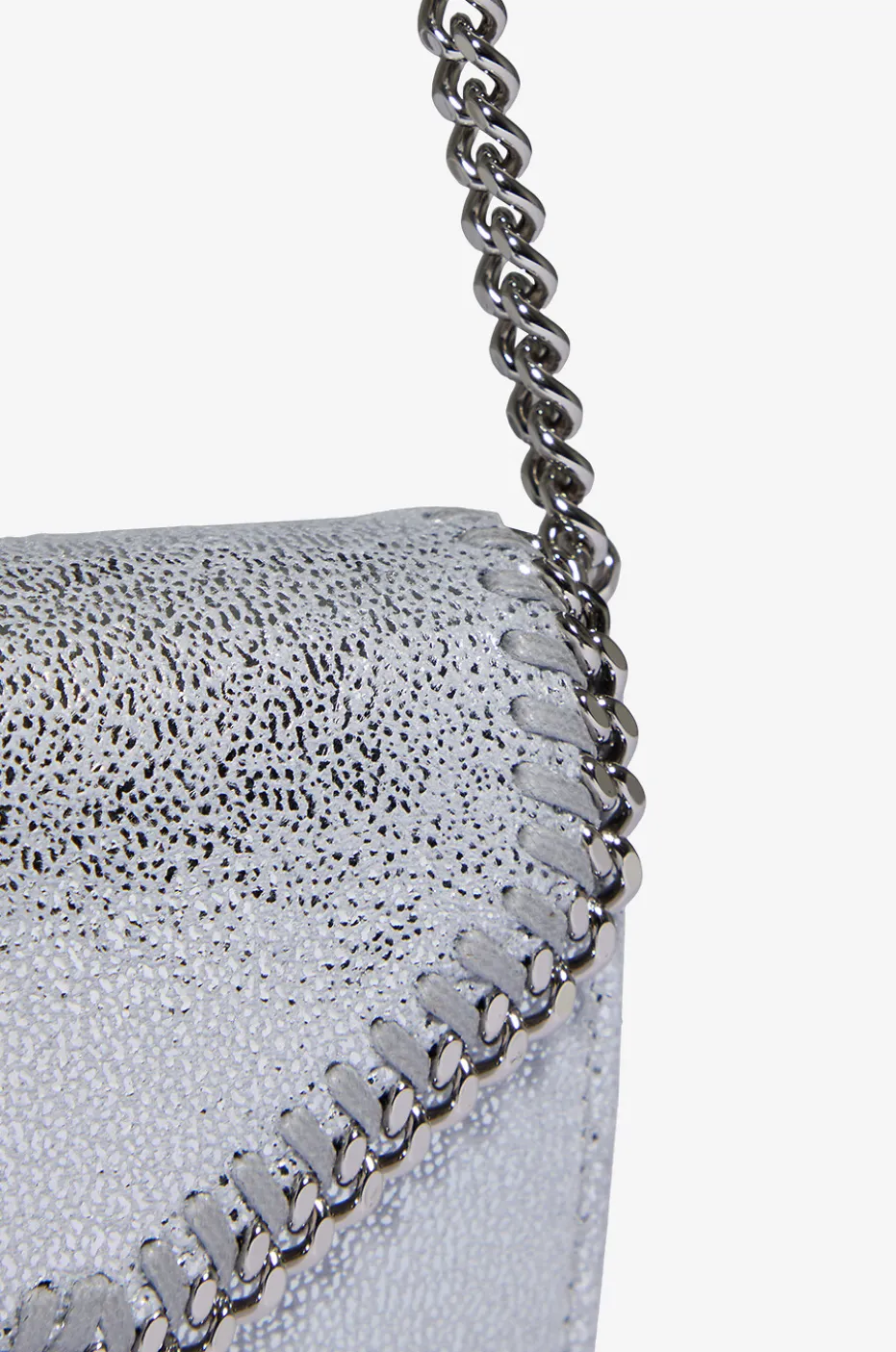 Brieftasche aus Kunstwildleder mit Kettengurt Falabella Continental