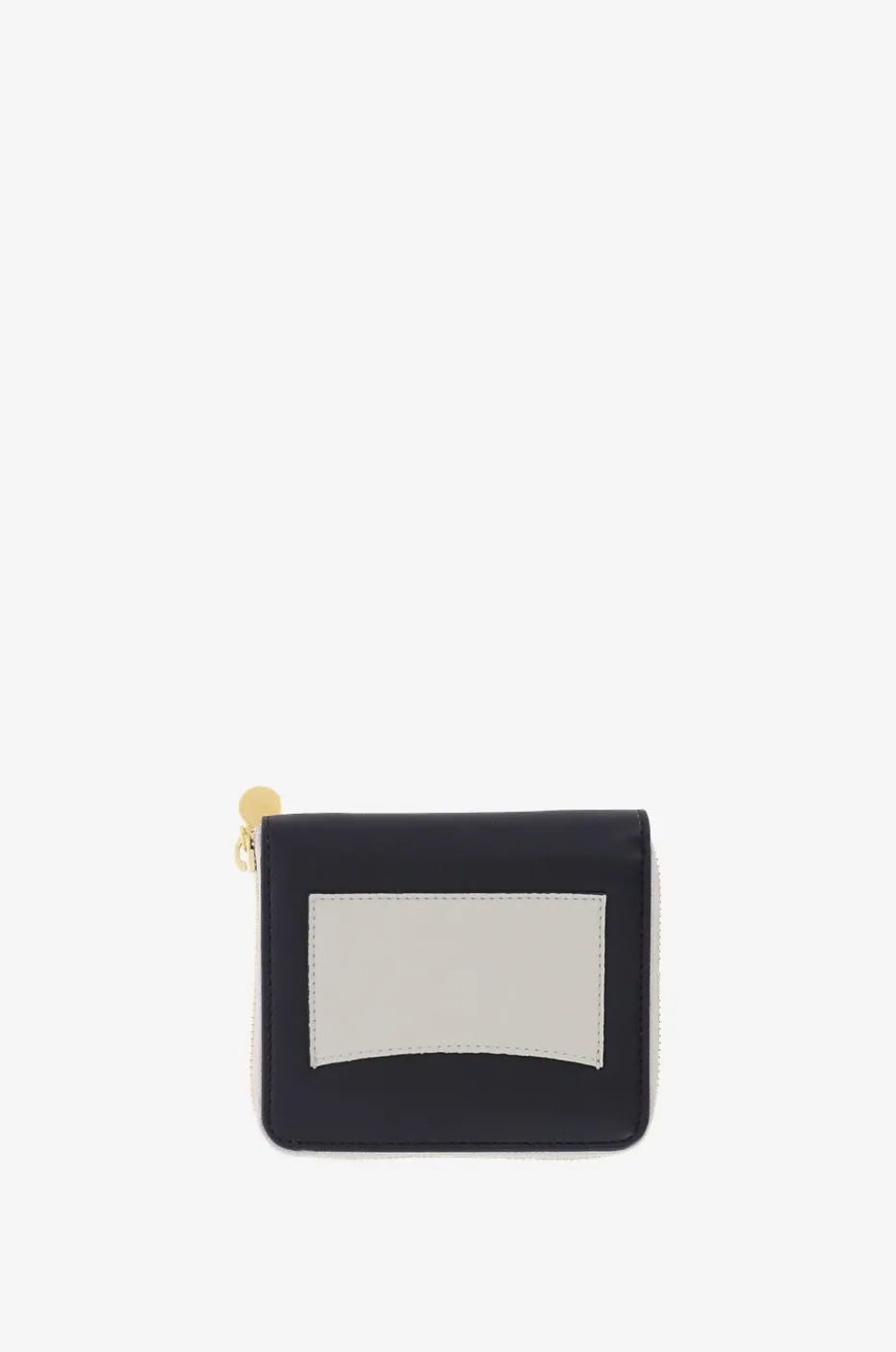 Brieftasche mit Reissverschluss aus zweifarbigem Kunstleder Stella Logo
