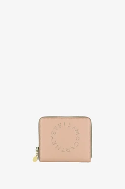 Brieftasche mit Reissverschluss aus zweifarbigem Kunstleder Stella Logo