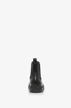 Chelsea-Stiefeletten aus Glattleder mit Gummikappen