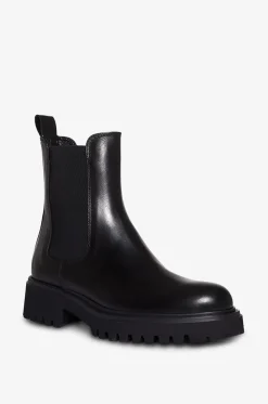 Chelsea-Stiefeletten aus Leder mit Profilsohle Worms Ranch