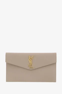 Clutch aus Grain de Poudre-Leder Uptown