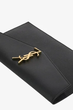 Clutch aus Grain de Poudre-Leder Uptown