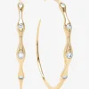 Creolen aus Gelbgold und Diamanten Curve 50