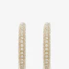 Creolen aus Gelbgold und Diamanten Pavé Hoop