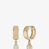 Creolen aus Gelbgold und Diamant Pear Everyday Drop