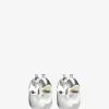 Creolen aus Harz Organic Silver & Clear