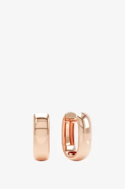 Creolen aus Roségold Allday Polished Huggies 4mm