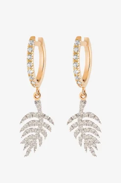 Creolen aus Roségold und Diamanten Palms