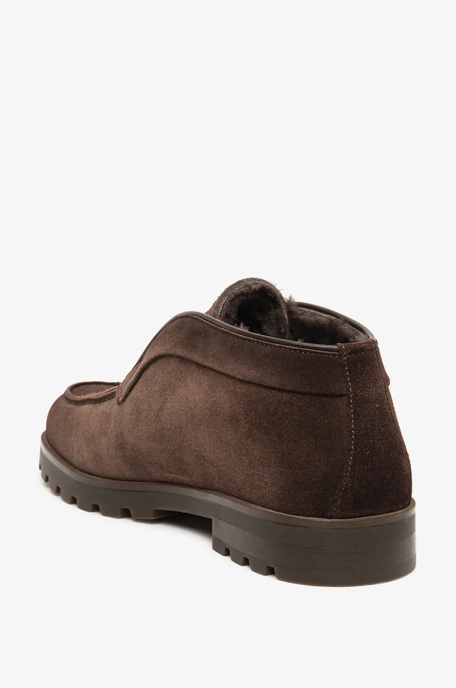 Desert Boots aus Wildleder und Shearling