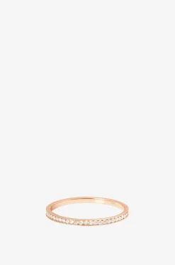 Diamantbesetzter Roségold-Ring Officiel