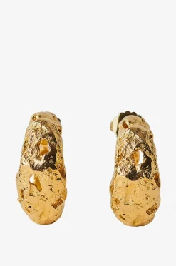 Dicke goldene Creolen Galia
