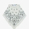 Dreieckstuch mit Bandana-Print aus Kaschmir und Seide Tifa