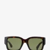 Dreifarbige quadratische Sonnenbrille GG