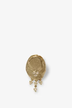 Einzelner Gelbgold-Ohrring mit Diamanten Gaby N°3