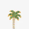Einzelner Gelbgold-Ohrstecker Rocky's Diamond & Garnet Palm Tree