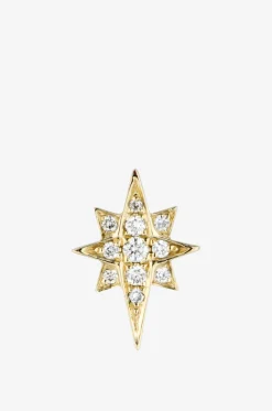 Einzelner Gelbgold-Ohrstecker mit Diamanten Northern Star