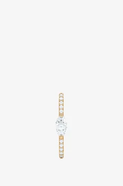 Einzelner Gelbgold-Ohrstecker mit Diamanten Allday Diamond Ear Cuffs Marquise