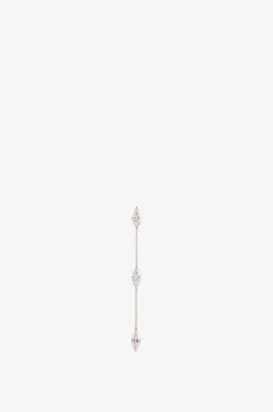 Einzelner Kettenohrring aus Weissgold und Diamanten The Marquise Drop