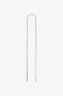 Einzelner Ohrring aus Roségold Nunchaku