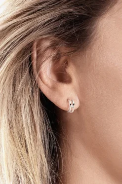 Einzelner Ohrring für links aus Weissgold und Diamant Charlie