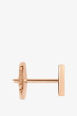 Einzelner Ohrstecker aus Roségold Medellin