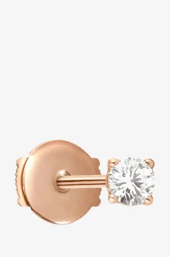 Einzelner Ohrstecker aus Roségold und Diamant Valentine