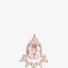 Einzelner Roségold-Ohrstecker mit Diamanten Crown