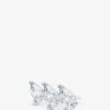 Einzelner Weissgold-Ohrstecker mit Diamanten The Triple Pear