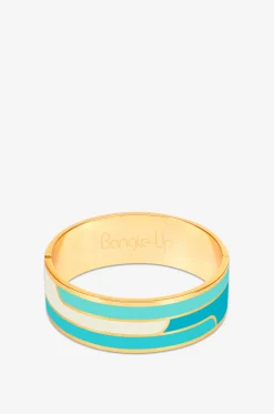 Emaillierter Armreif Gaya - Turquoise - T1 - 2cm