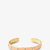 Emaillierter Armreif mit Strass Gem Orange Corail