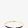 Emaillierter feiner Armreif Lily Noir Carbon - 3 mm