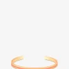 Emaillierter goldener Armreif Bangle - Orange Corail - 44mm