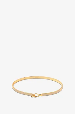 Emaillierter goldener Armreif Lily - Beige Mastic - 3mm